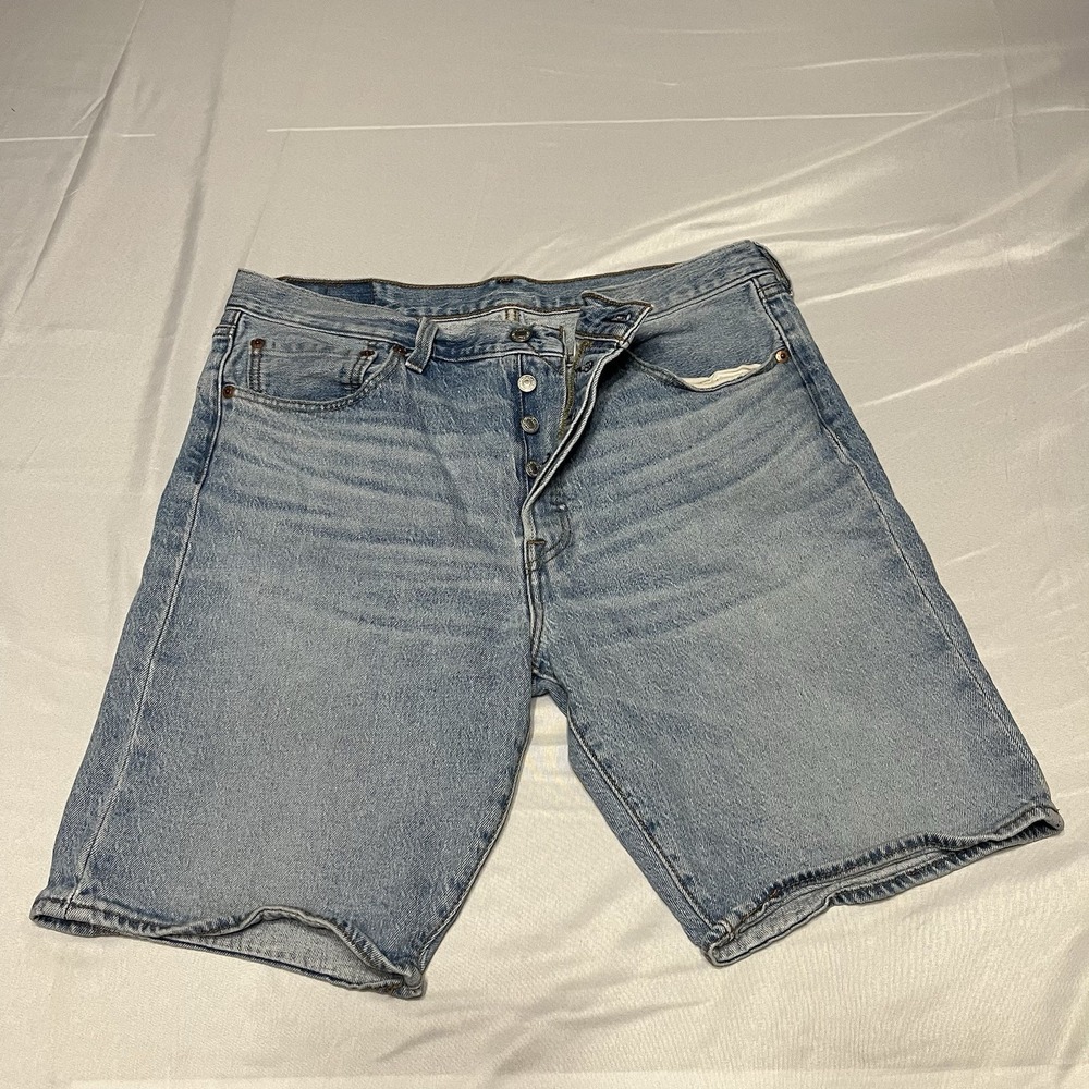 Levi's 501 Denim Shorts Men's 33 Blue Denim Jhorts